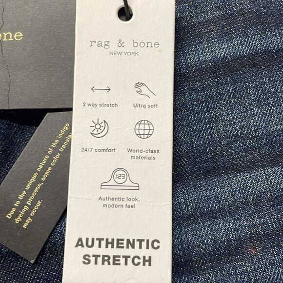NWT New With Tags Rag & Bone Fit 2 Slim Button Fly Jeans 29x32 - Picture 4 of 13